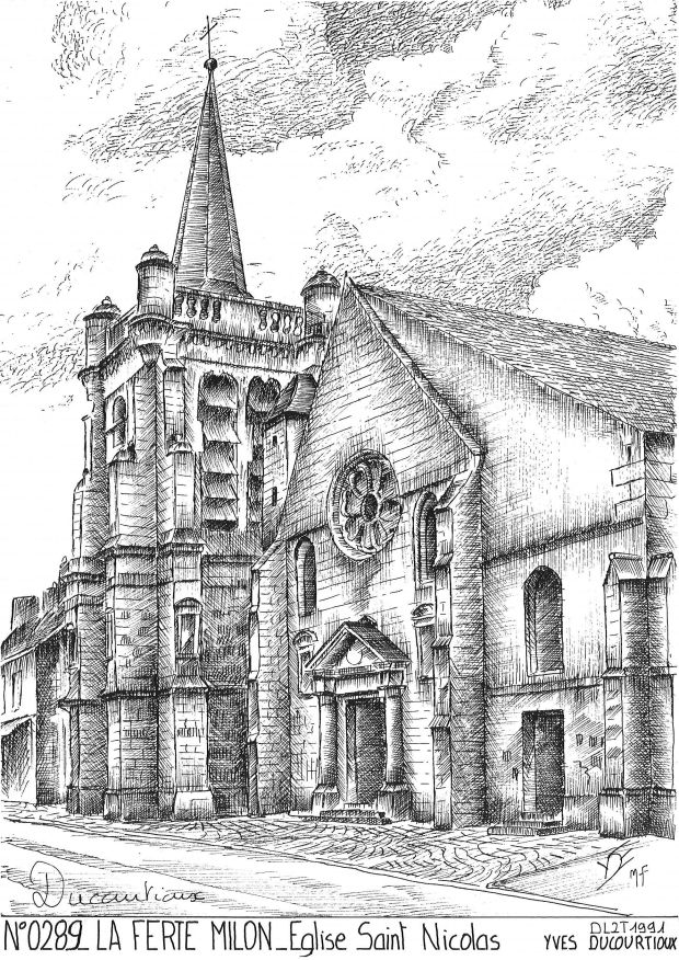 N 02089 - LA FERTE MILON - église st nicolas